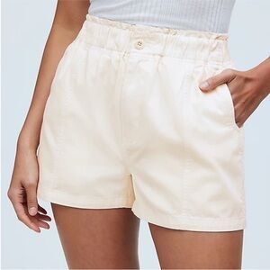 NWT || Madewell || High Rise Stretch Waist White Shorts 3” Inseam Size 31